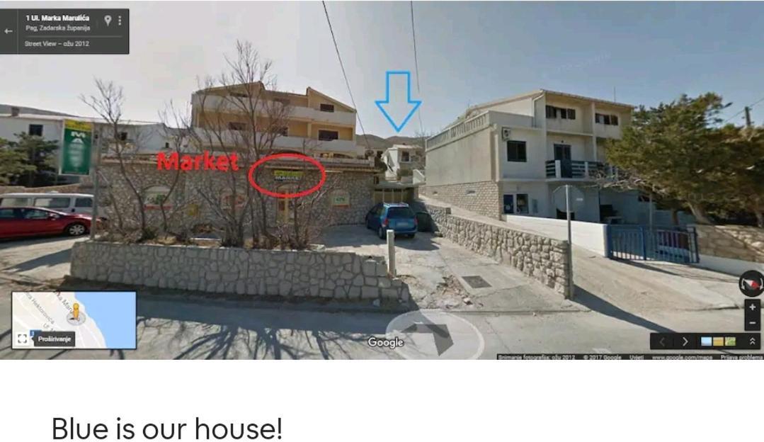 Studio-App Iva, Balcony With Sea View - 50 M From Beach Pag Town Exteriör bild